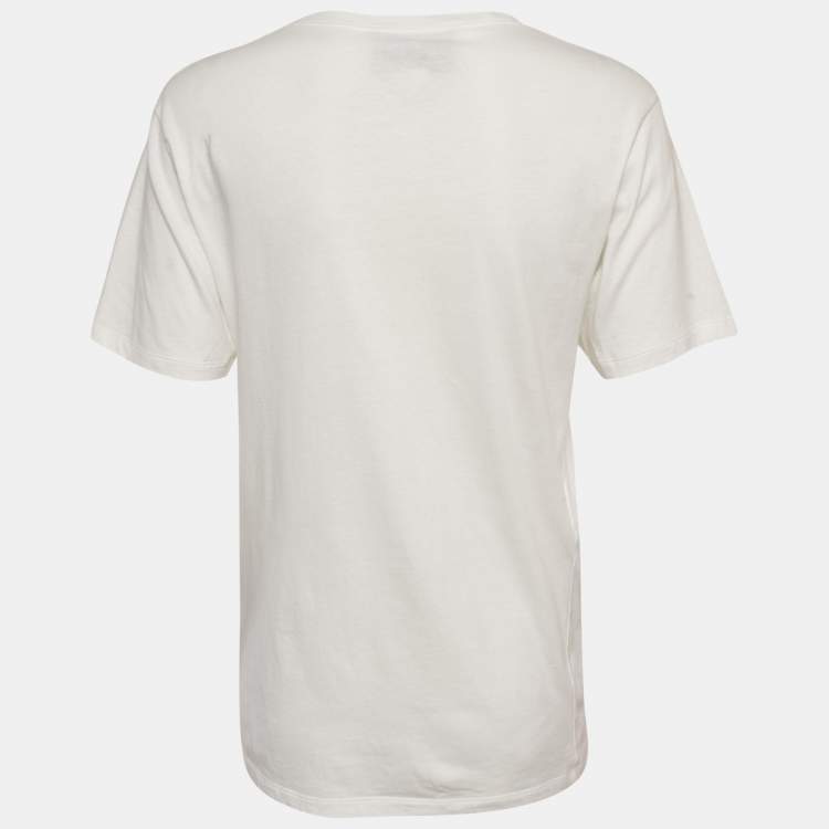 Pre Owned Gucci White Cotton Angelica Hicks Printed Limited Edition Crew Neck T-Shirt XS