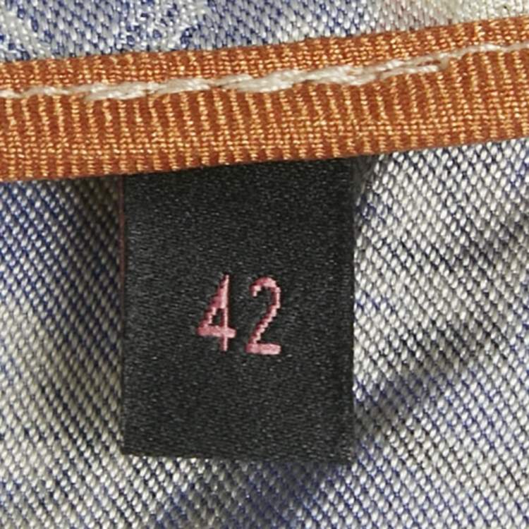 Pre Owned Gucci Multicolor Floral Print Silk Robe M