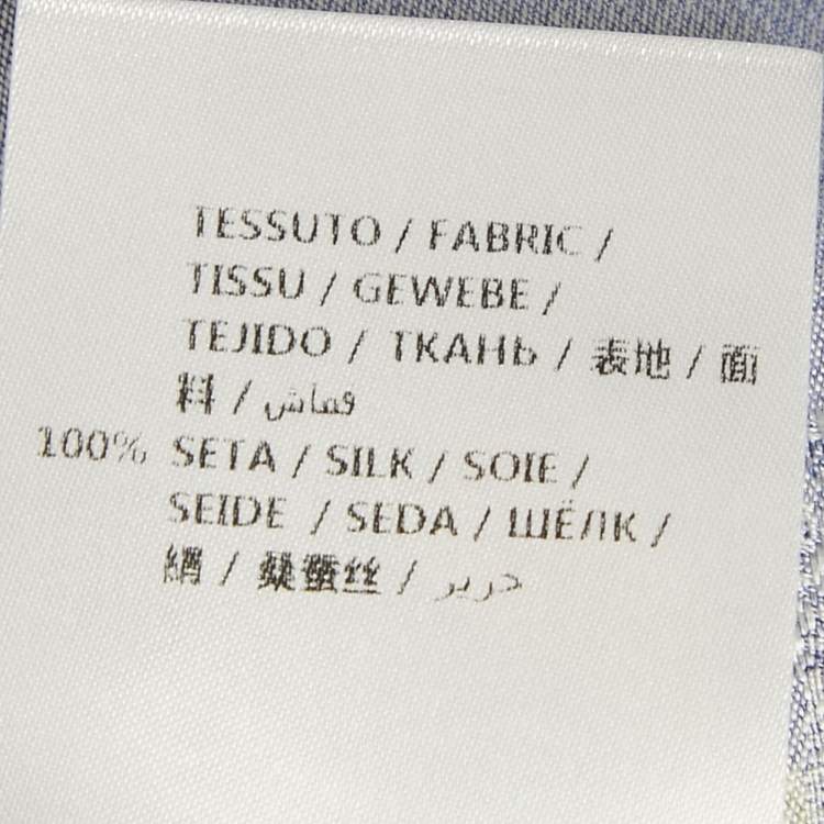 Pre Owned Gucci Multicolor Floral Print Silk Robe M