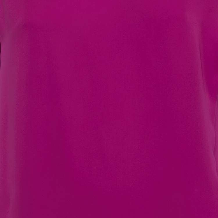 Pre Owned Gucci Pink/Orange Silk Scarf Detail Mini Dress M