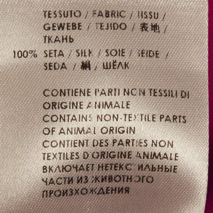 Pre Owned Gucci Pink/Orange Silk Scarf Detail Mini Dress M