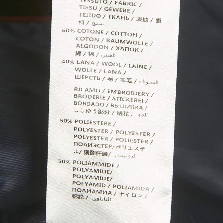 Pre Owned Gucci Black Pineapple Jacquard Gabardine Blazer S