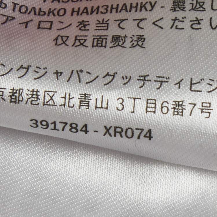 Pre Owned بنطلون جينز غوتشي دنيم رمادي مزين قصه مستقيمة مقاس صغير خصر 30 بوصة