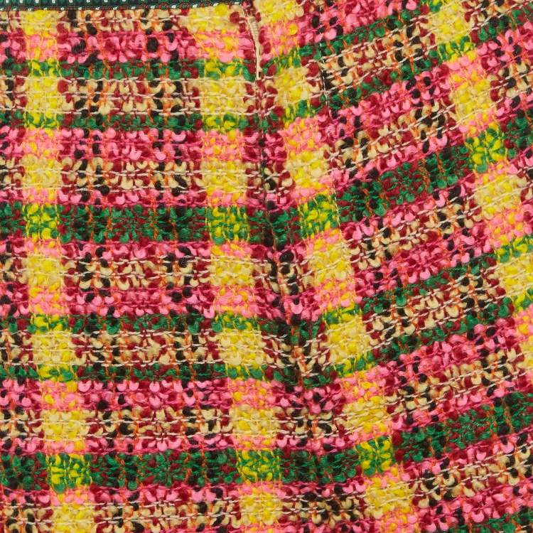 Pre Owned Gucci Multicolor Tweed Shorts S