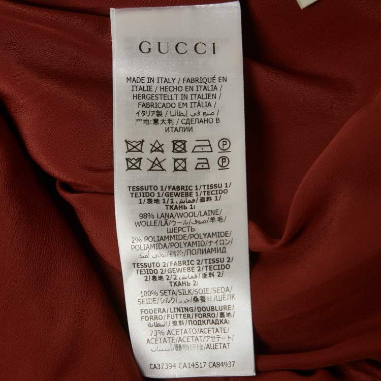Pre Owned Gucci Multicolor Tweed Shorts S