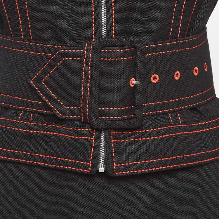 مملوكة مسبقًا Gucci Black Canvas Hollywood Babylon-Sequinned Jacket and Skirt Suit S