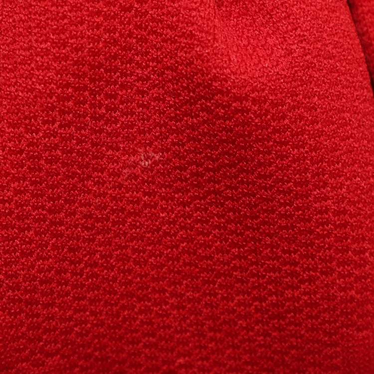 Pre Owned Gucci Red GG Monogram Jersey Mini Dress S