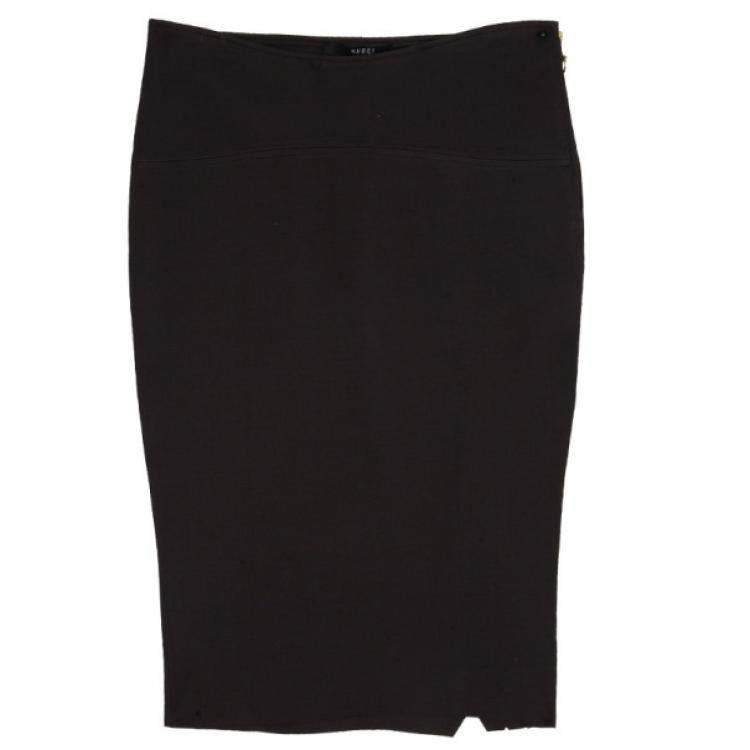 Pre Owned Gucci Ruffled Pencil Skirt XS