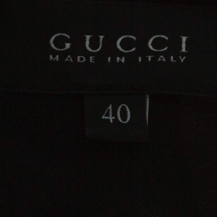 Pre Owned Gucci Multicolor Printed Silk Drawstring Detail Short Skirt S