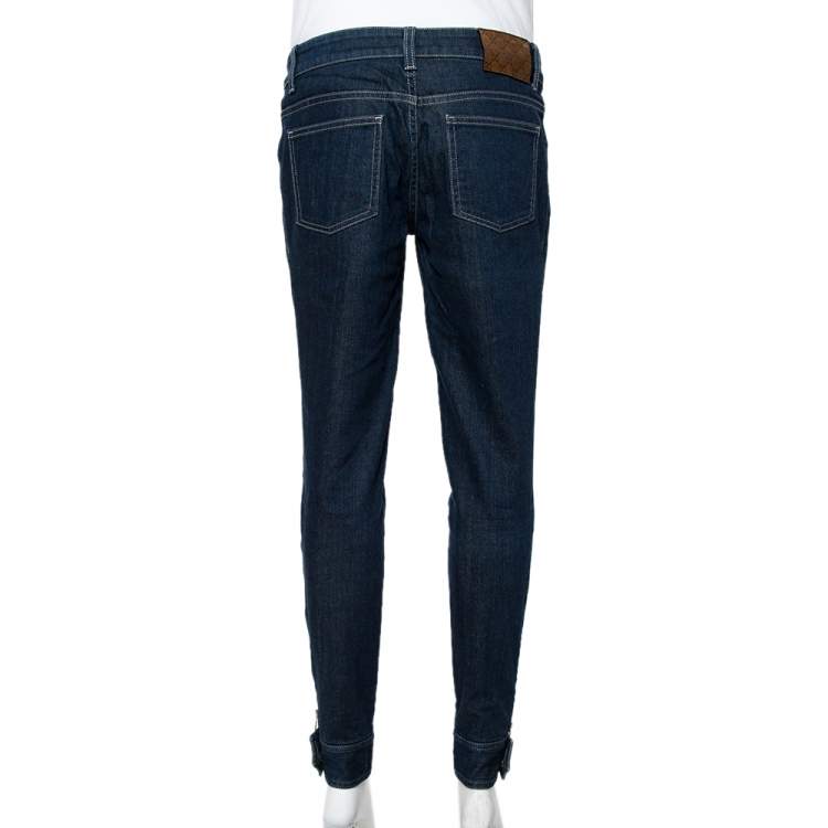 Pre Owned Gucci Dark Blue Denim Tapered Jeans S