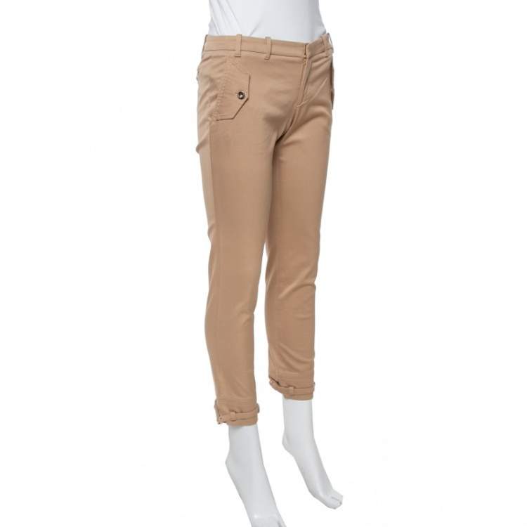 SKFK tobacco brown wide leg cropped ilia trousers - Corcra Boutique