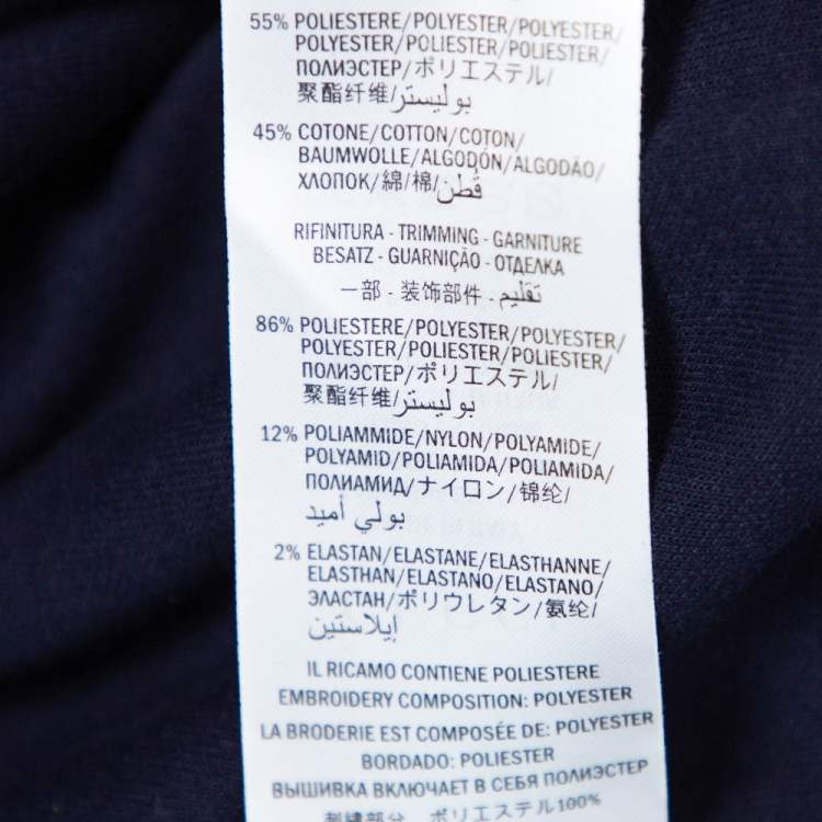 Pre Owned Gucci Navy Blue Cotton Guccify Yourself Printed Tracksuit XS