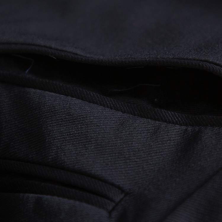 Pre Owned Gucci Midnight Blue Wool Button Front Blazer M