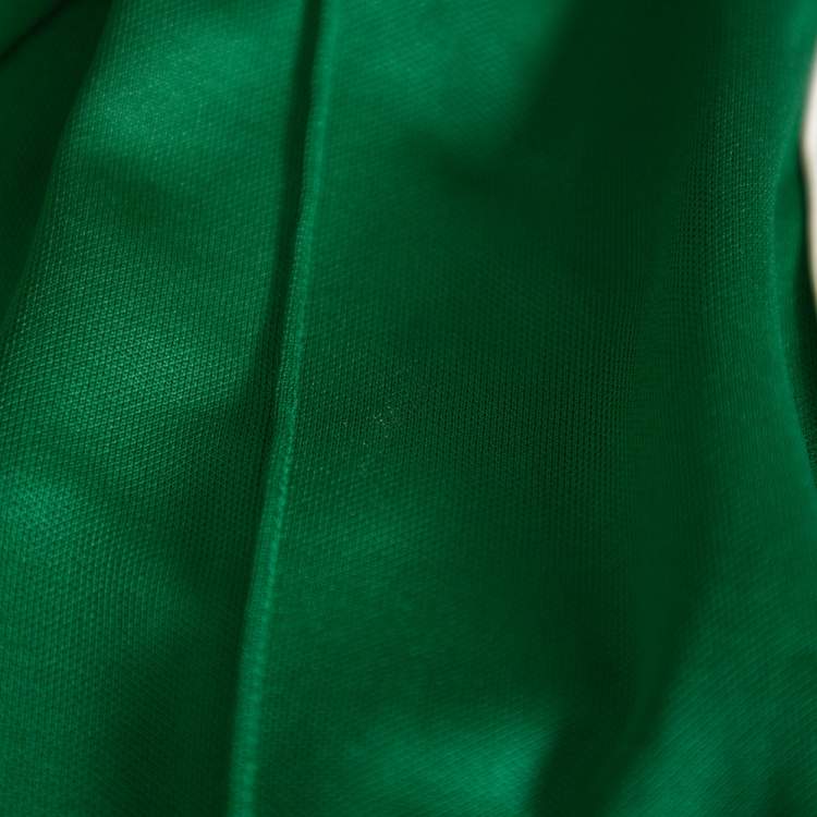 Pre Owned Gucci Green Knit Side Stripe Detail Technical Track Pants L