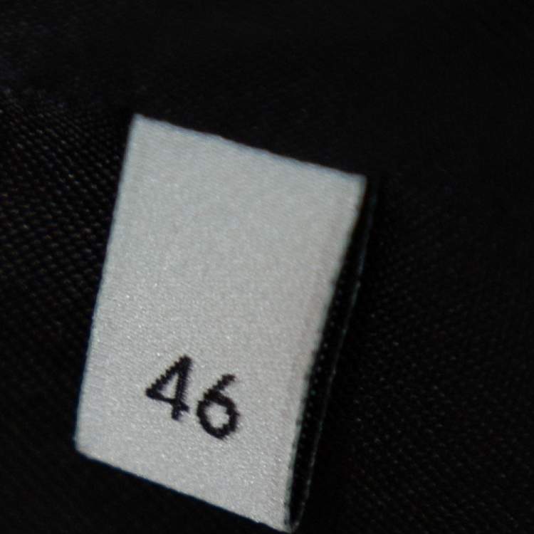 Pre Owned Gucci Black Tweed Button Front Jacket L