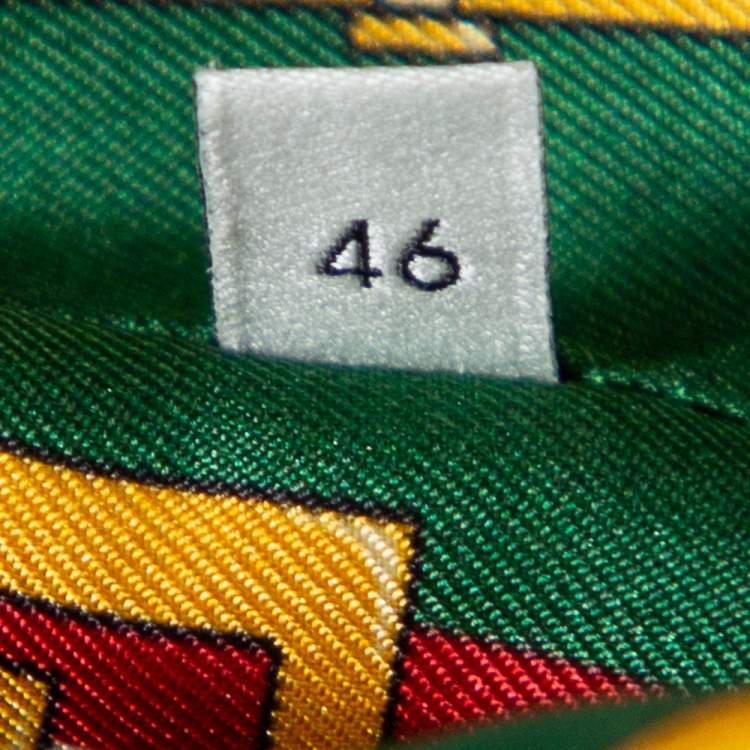 Pre Owned Gucci Navy Blue Crepe Contrast Trim Detail Button Front Blazer L