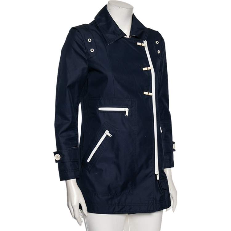 Gucci Navy Blue Cotton Toggle Button Jacket S Gucci TLC