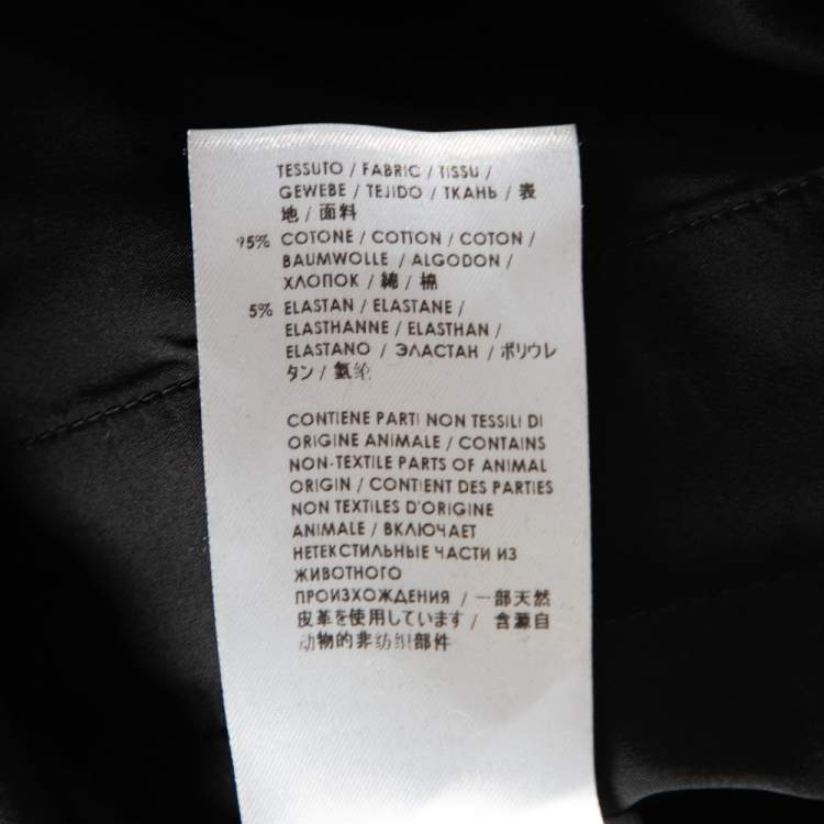مملوكة مسبقًا Gucci Black Cotton Tapered Leg Pants XS
