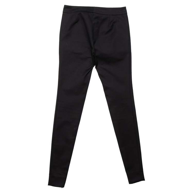 مملوكة مسبقًا Gucci Black Cotton Tapered Leg Pants XS