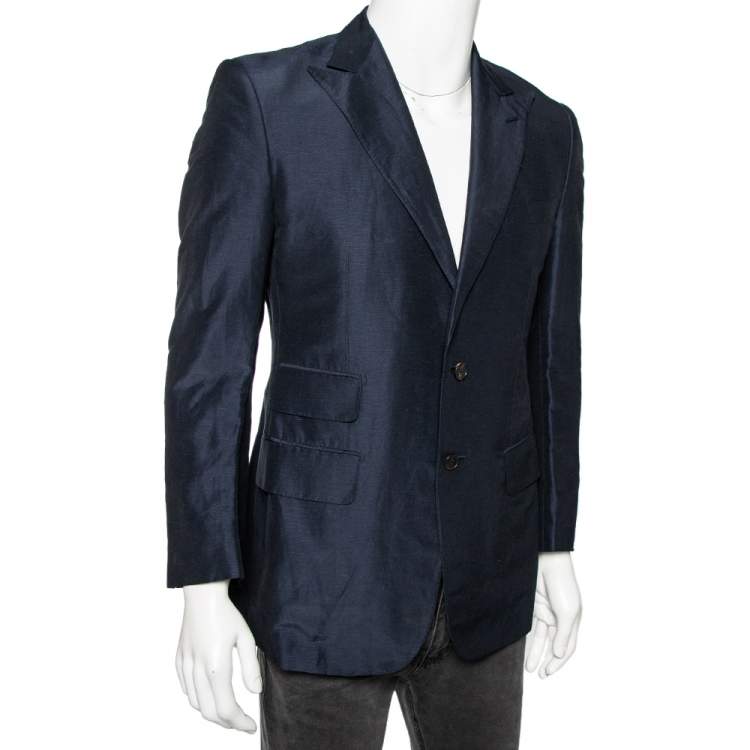 navy blue gucci suit