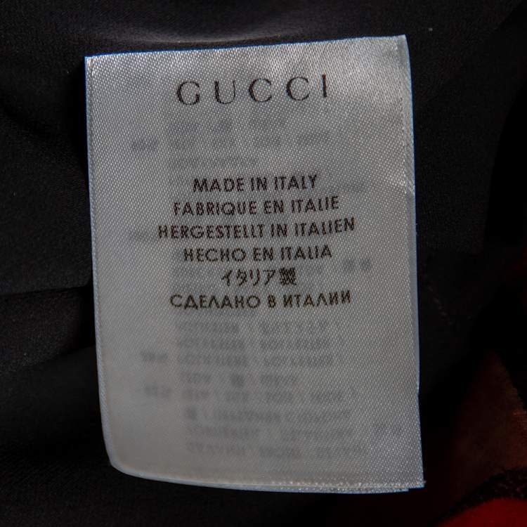 Pre Owned Gucci Multicolored Lurex Jacquard & Silk Zip Front Jacket S