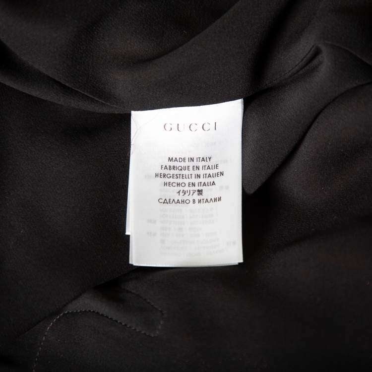 Pre Owned Gucci Multicolored Lurex Jacquard & Silk Zip Front Jacket S