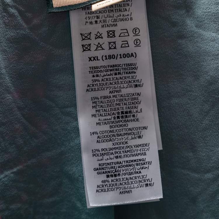 Pre Owned Gucci Pink Lamé & Sequin Embellished Cropped Jacket XXL