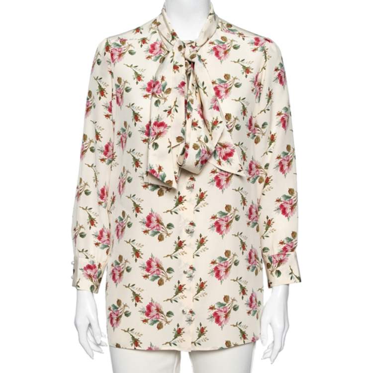 Gucci best sale rose shirt