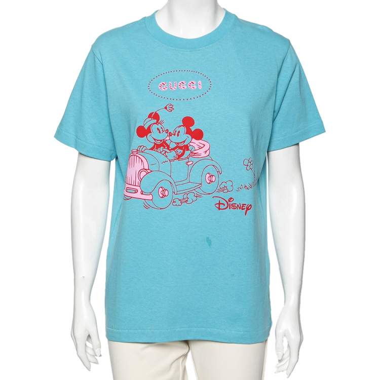 Gucci x Disney Blue Cotton printed Short Sleeve T-Shirt M Gucci | TLC