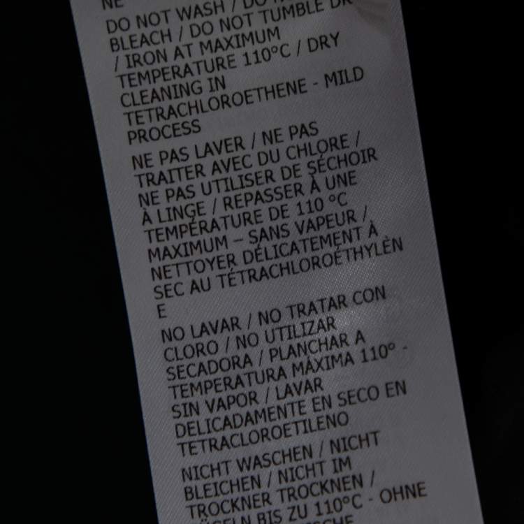 Pre Owned Gucci Beige/Blue Silk Sleeveless Shift Dress S