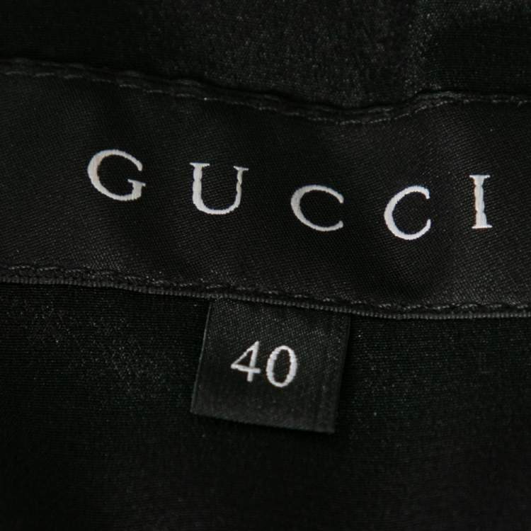 Pre Owned Gucci Black Wool Single Breasted Blazer S