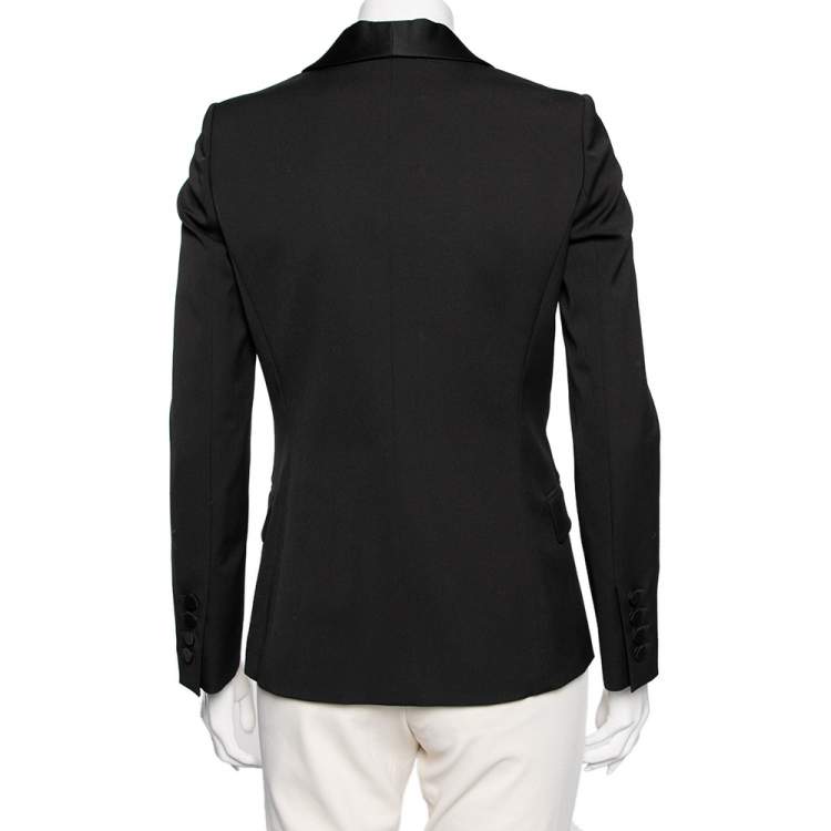 Pre Owned Gucci Black Wool Single Breasted Blazer S