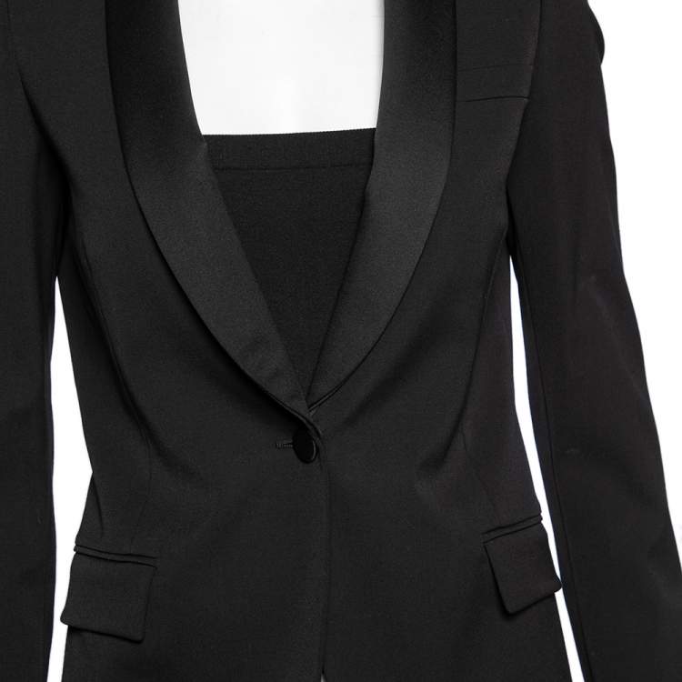 Pre Owned Gucci Black Wool Single Breasted Blazer S