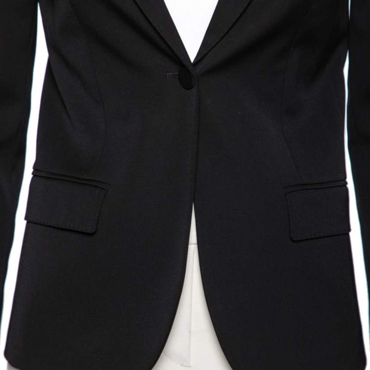 Pre Owned Gucci Black Wool Single Breasted Blazer S
