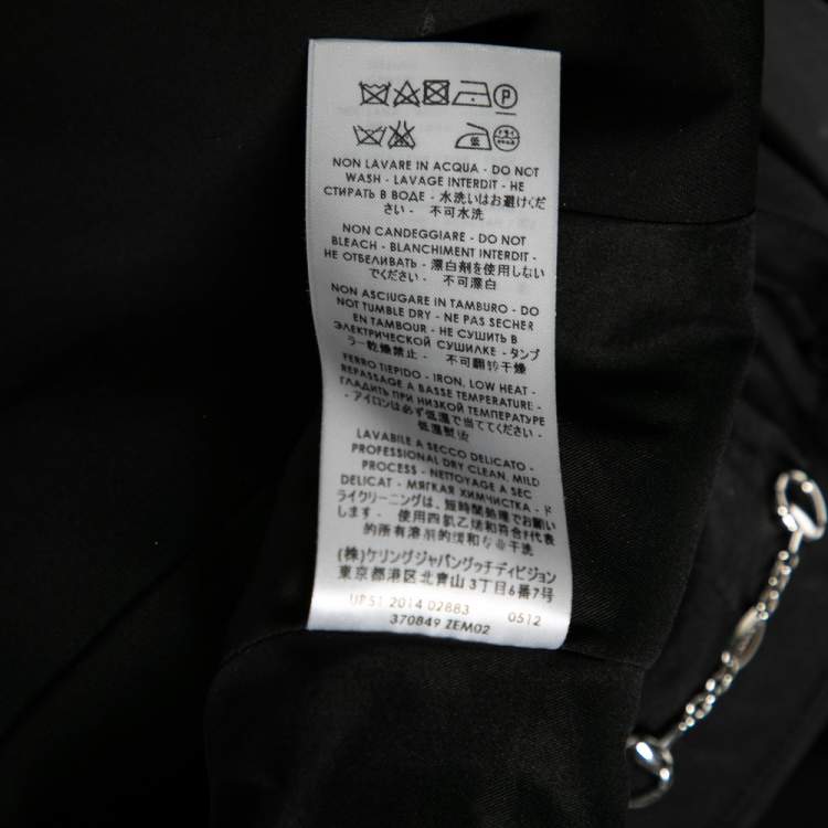 Pre Owned Gucci Black Wool Single Breasted Blazer S