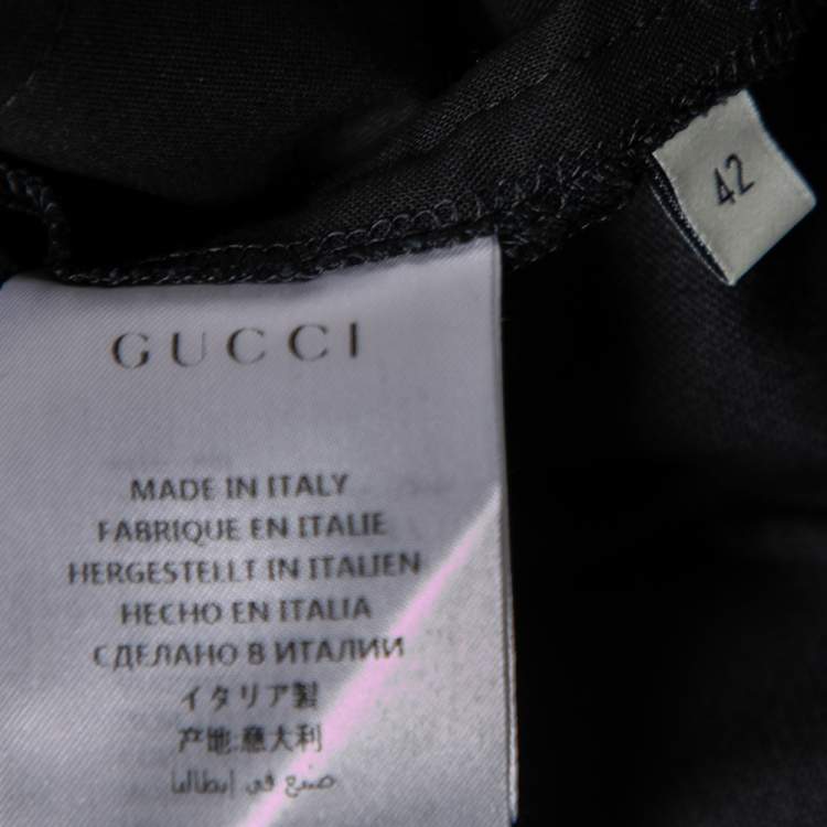 Pre Owned Gucci Black Velvet High Waisted Flared Trousers M