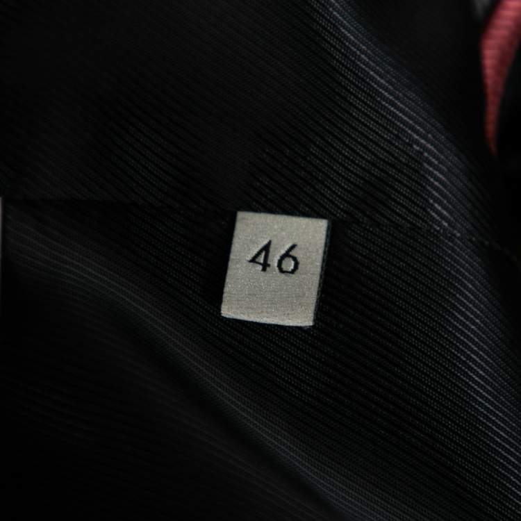 Pre Owned Gucci Navy Blue Snake & Floral Embroidered Wool Single Breasted Blazer L