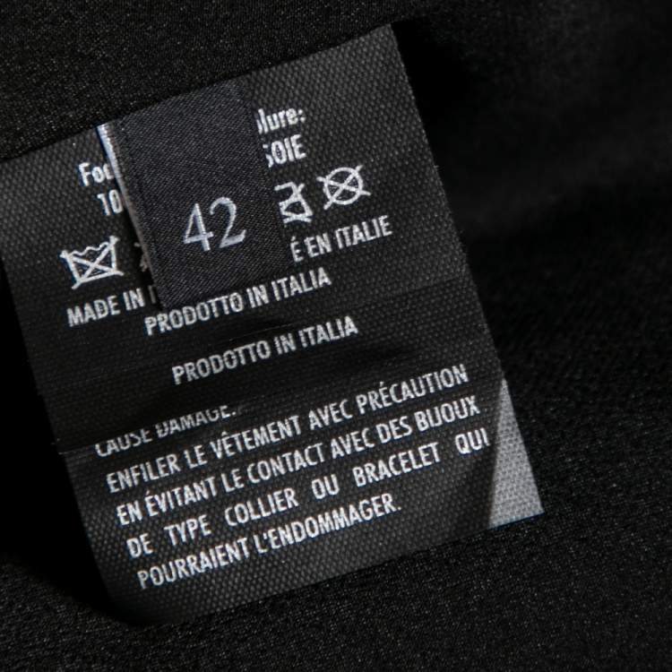 Pre Owned Gucci Gold & Black Python Leather Zip Front Jacket M