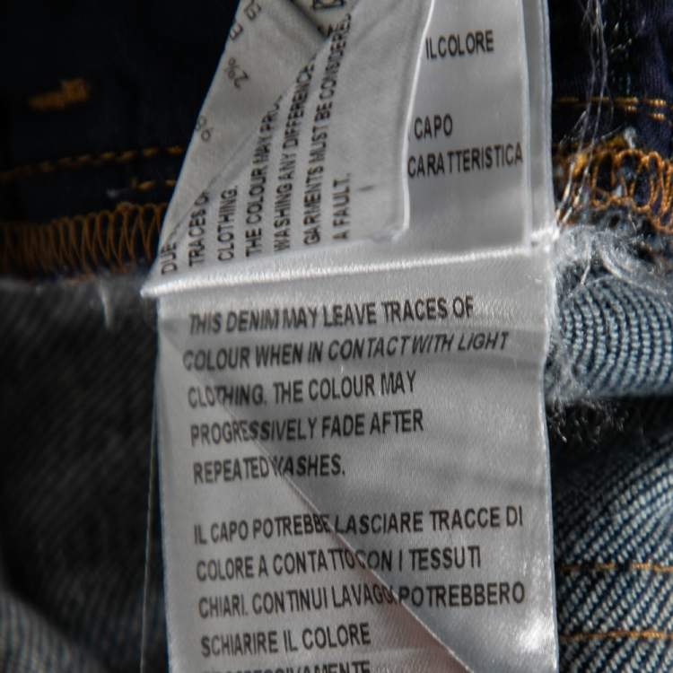 Pre Owned Gucci Blue Denim Horsebit Detailed Jeans M 