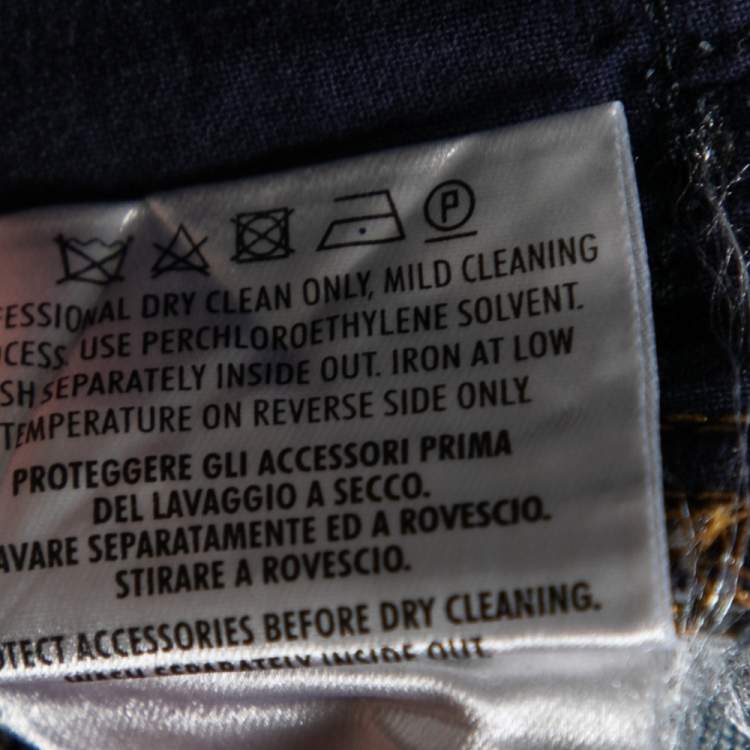 Pre Owned Gucci Blue Denim Horsebit Detailed Jeans M 