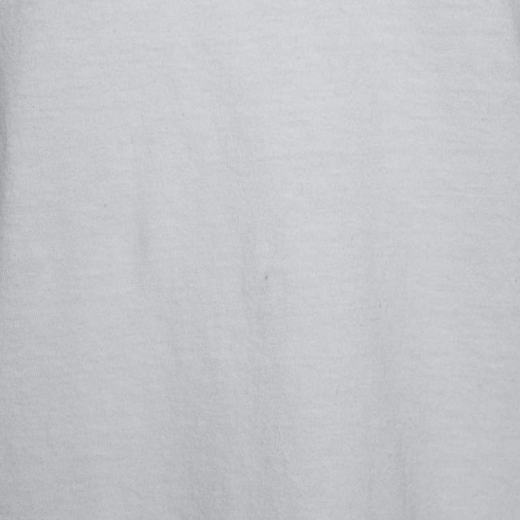 Pre Owned Gucci White Cotton Angelica Hicks Printed Limited Edition Crew Neck Top M