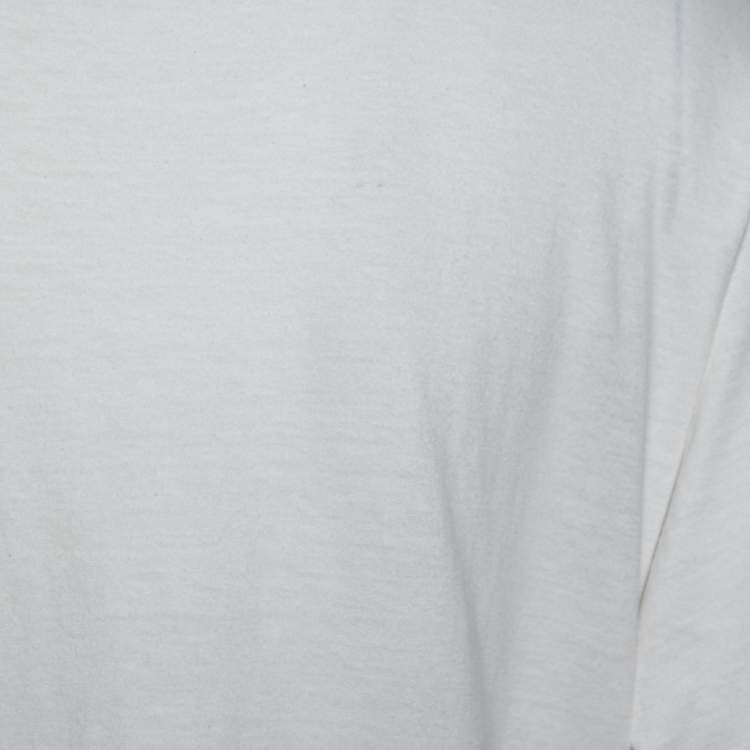 Pre Owned Gucci White Cotton Angelica Hicks Printed Limited Edition Crew Neck Top M