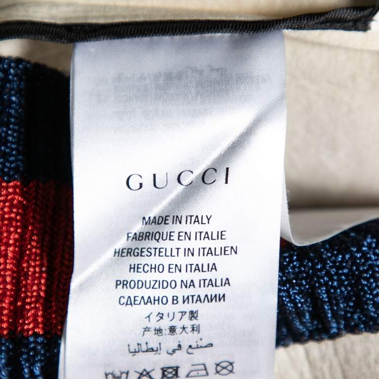 Pre Owned Gucci Multicolor Cotton Butterfly Embroidered Sweatshirt M