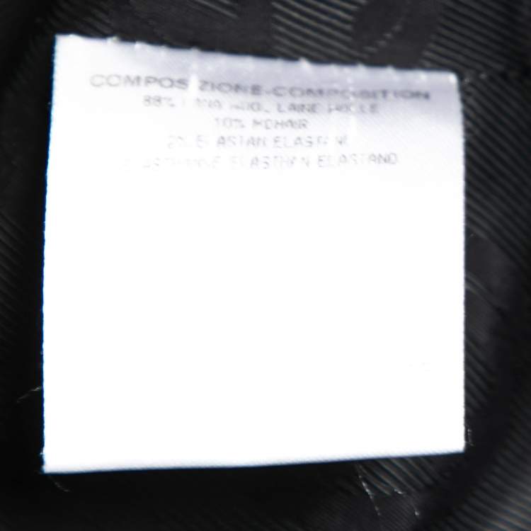 Pre Owned Gucci Black Wool Double Breasted Blazer S