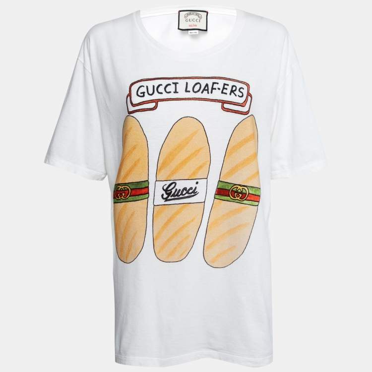 symbol Billy ged vokal Gucci X Angelica Hicks White Cotton Geek Loafers Printed T-Shirt XL Gucci |  TLC