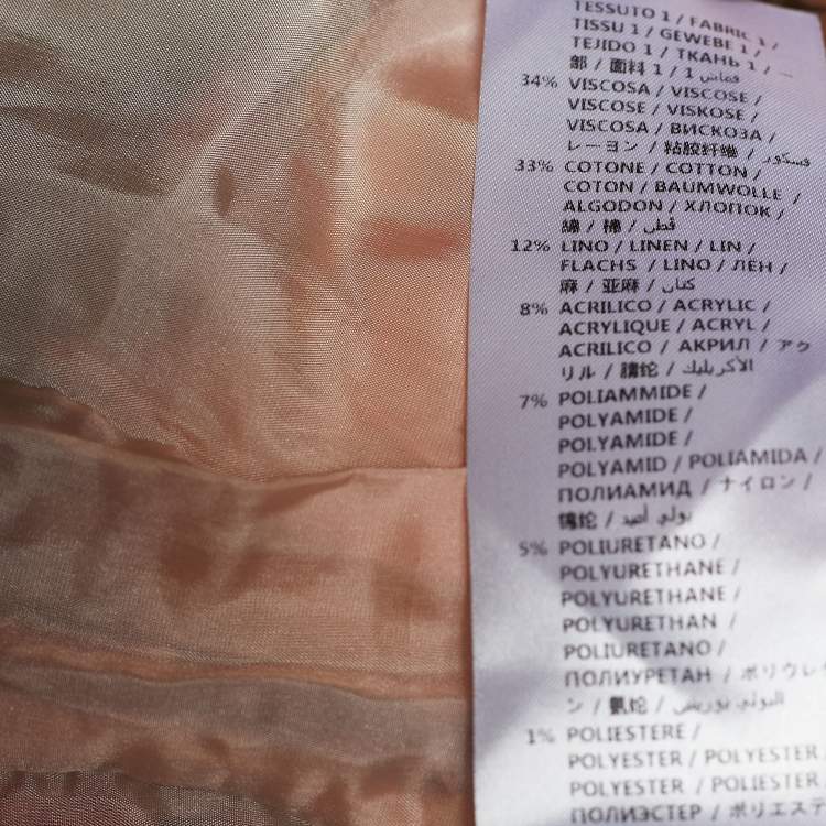 Pre Owned Gucci Red & Blue Tweed Jacket M