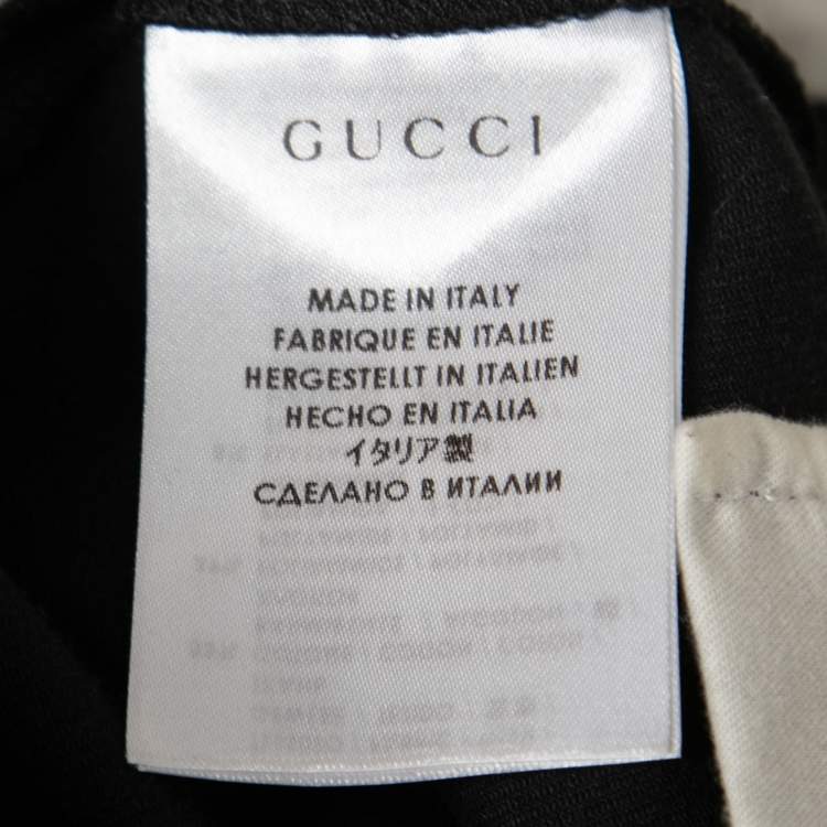 Pre Owned Gucci Black Cotton Stretch Tailored Trousers M
