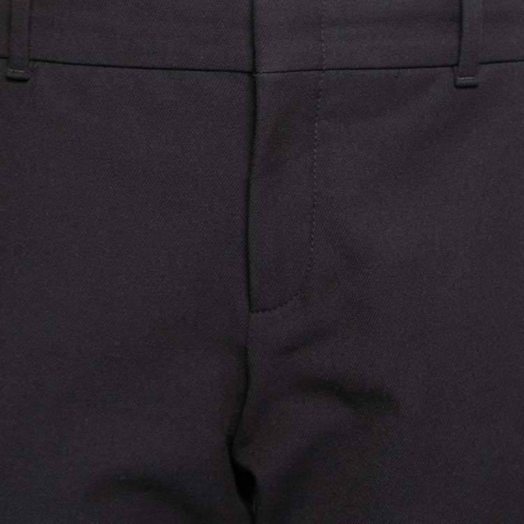 Pre Owned Gucci Black Cotton Stretch Tailored Trousers M