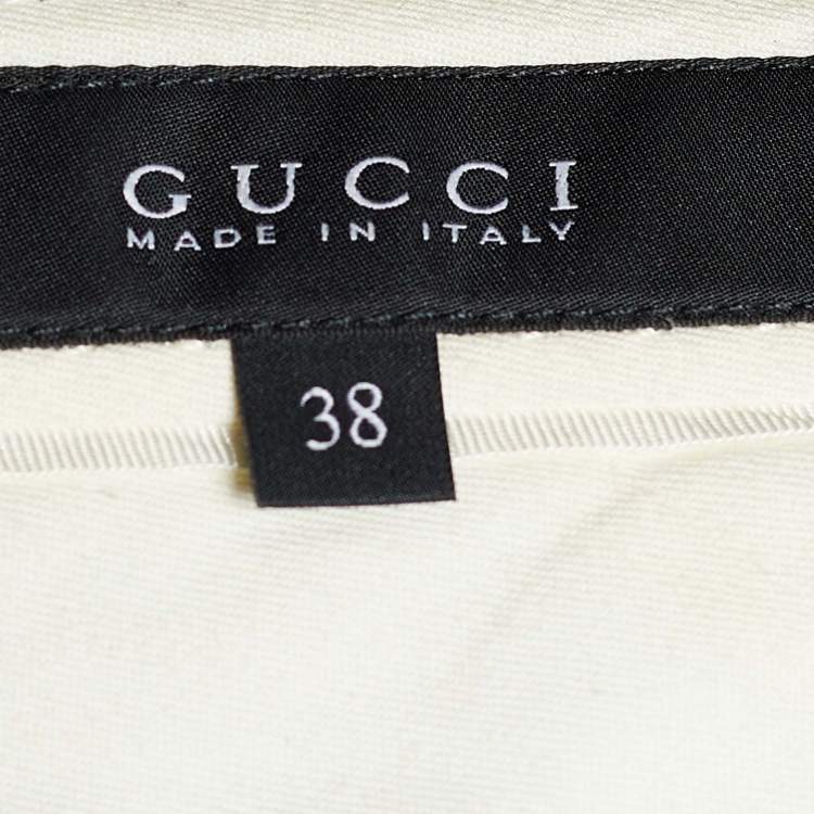 Pre Owned Gucci Black Crepe Pocket Detail Shorts S