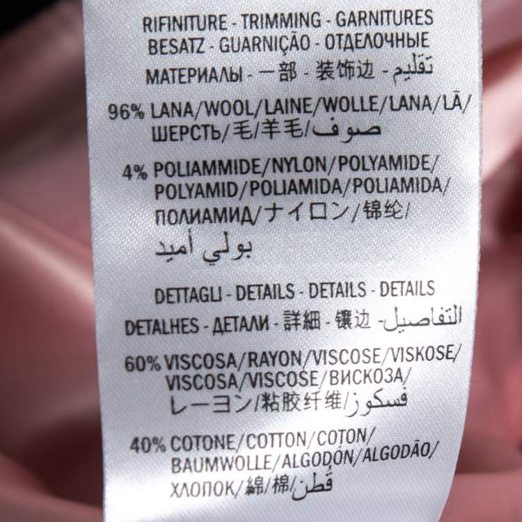 Pre Owned Gucci Black Leather Ruffled Web Ribbon Bow Tie Bomber Jacket M